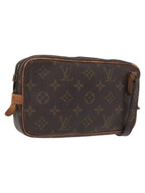 Authentic LOUIS VUITTON Monogram Marly Bandouliere Shoulder Bag M51828 LV